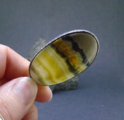 Bumblebee Jasper Sterling Silver Pendant image 6