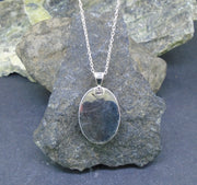 Blue John Sterling Silver Oval Pendant image 6