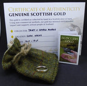 'Hers' Gold Nugget Sterling Silver Wedding Ring image 1