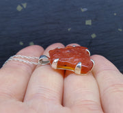 Carnelian Sterling Silver Pendant image 4