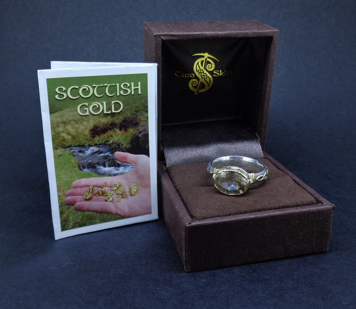 'Kiltyrie' Pertshire Smoky Quartz Scottish Gold & Silver Ring image 11