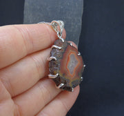 Botswana Agate Sterling Silver Pendant image 7