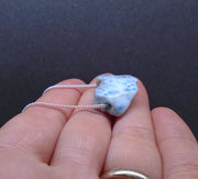 Larimar Nugget with Sterling Silver Chain image 4