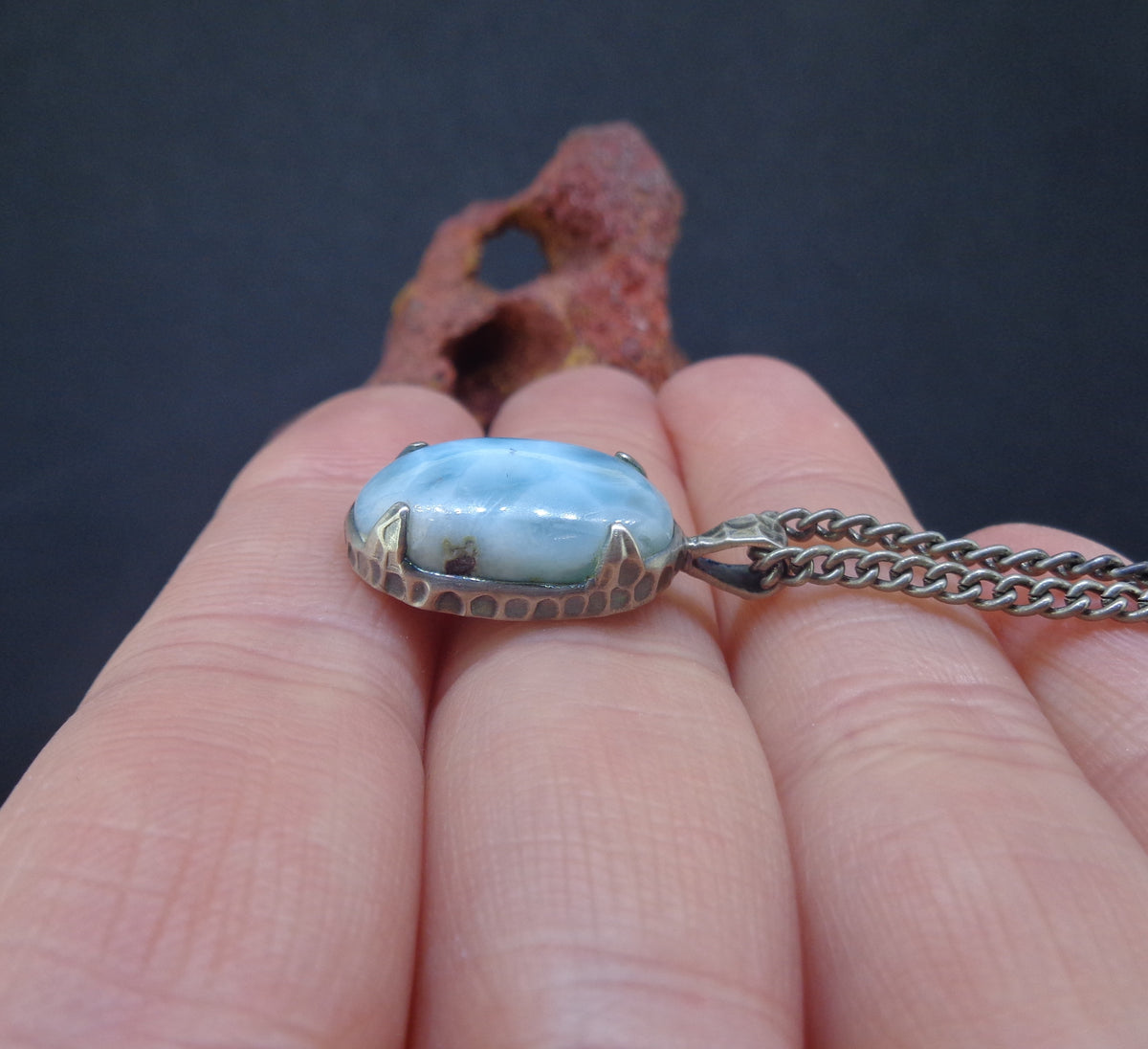 Larimar Sterling Silver Pendant image 2