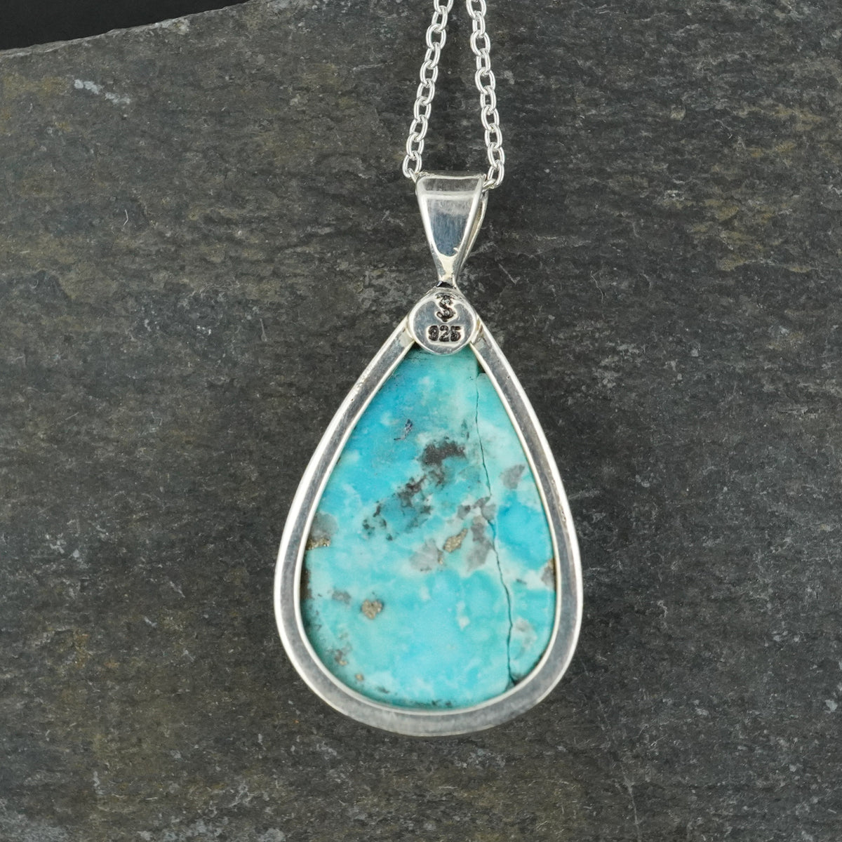 Rare Persian Turquoise Sterling Silver Pendant image 4