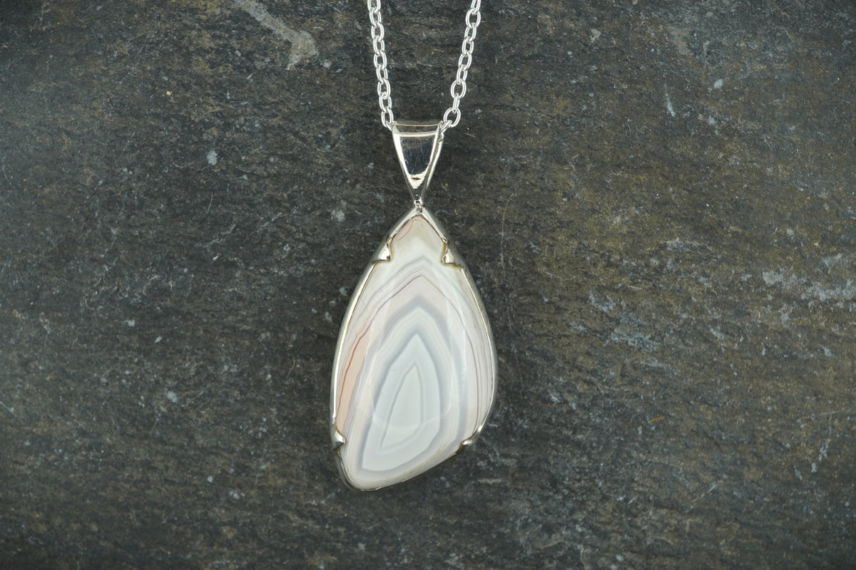Scottish Agate Sterling Silver Pendant image 0