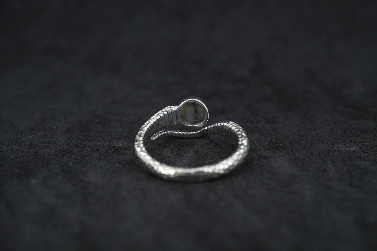 Skye Marble Sterling Silver Serpent Ring image 4
