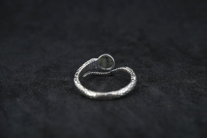 Skye Marble Sterling Silver Serpent Ring image 4