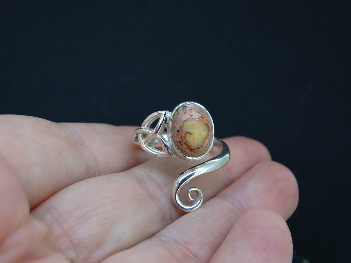Mexican Opal Sterling Silver Ring image 2
