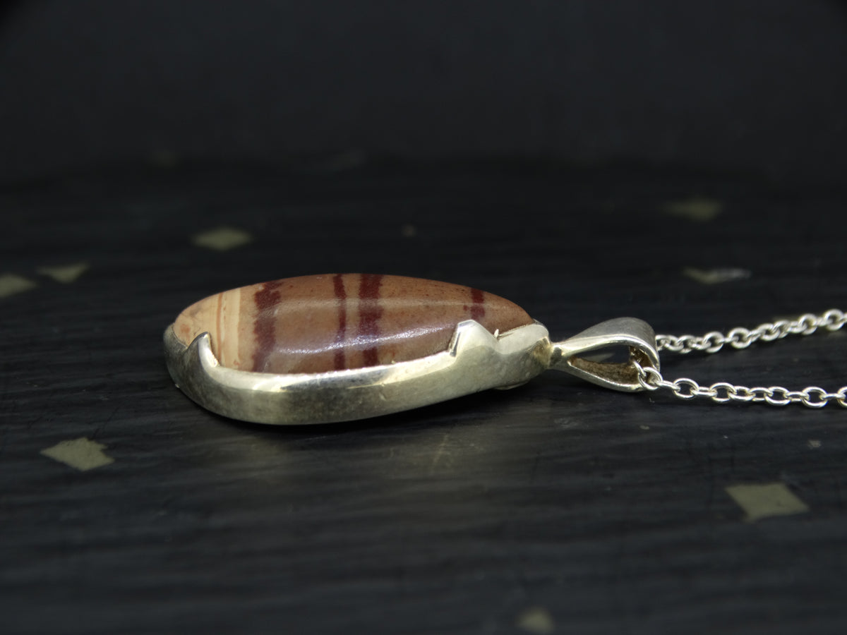 Arthur's Seat Jasper Sterling Silver Pendant image 2