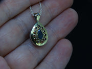 Scottish Sapphire and Elie Ruby Pendant with 14ct Scottish Gold image 3