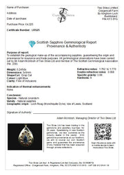 Scottish Sapphire and Elie Ruby Pendant with 14ct Scottish Gold image 7