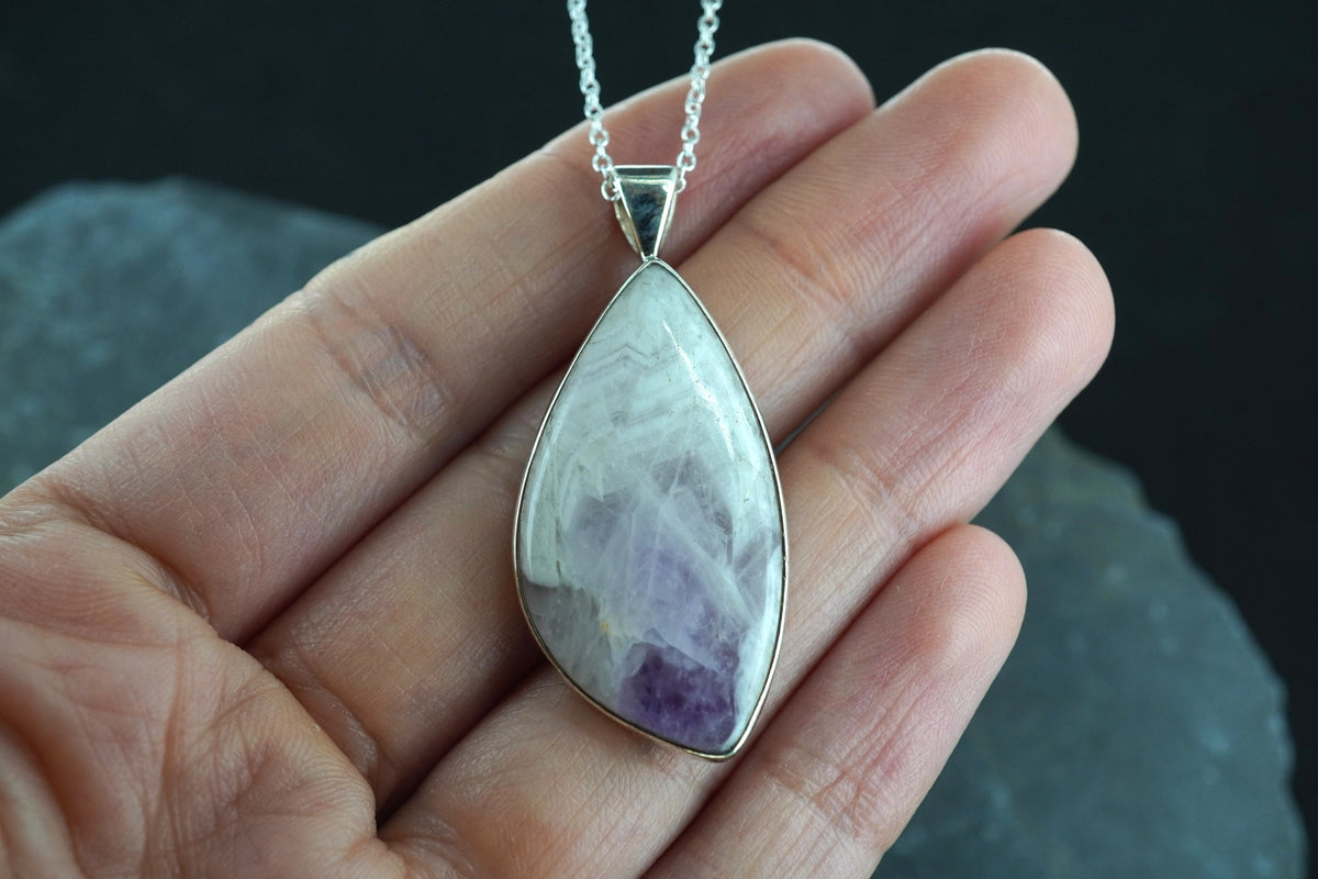 Blue John Sterling Silver Pendant image 1