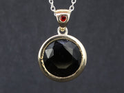 6ct Cairngorm Quartz with Scottish Gold and Sterling Silver Pendant image 0