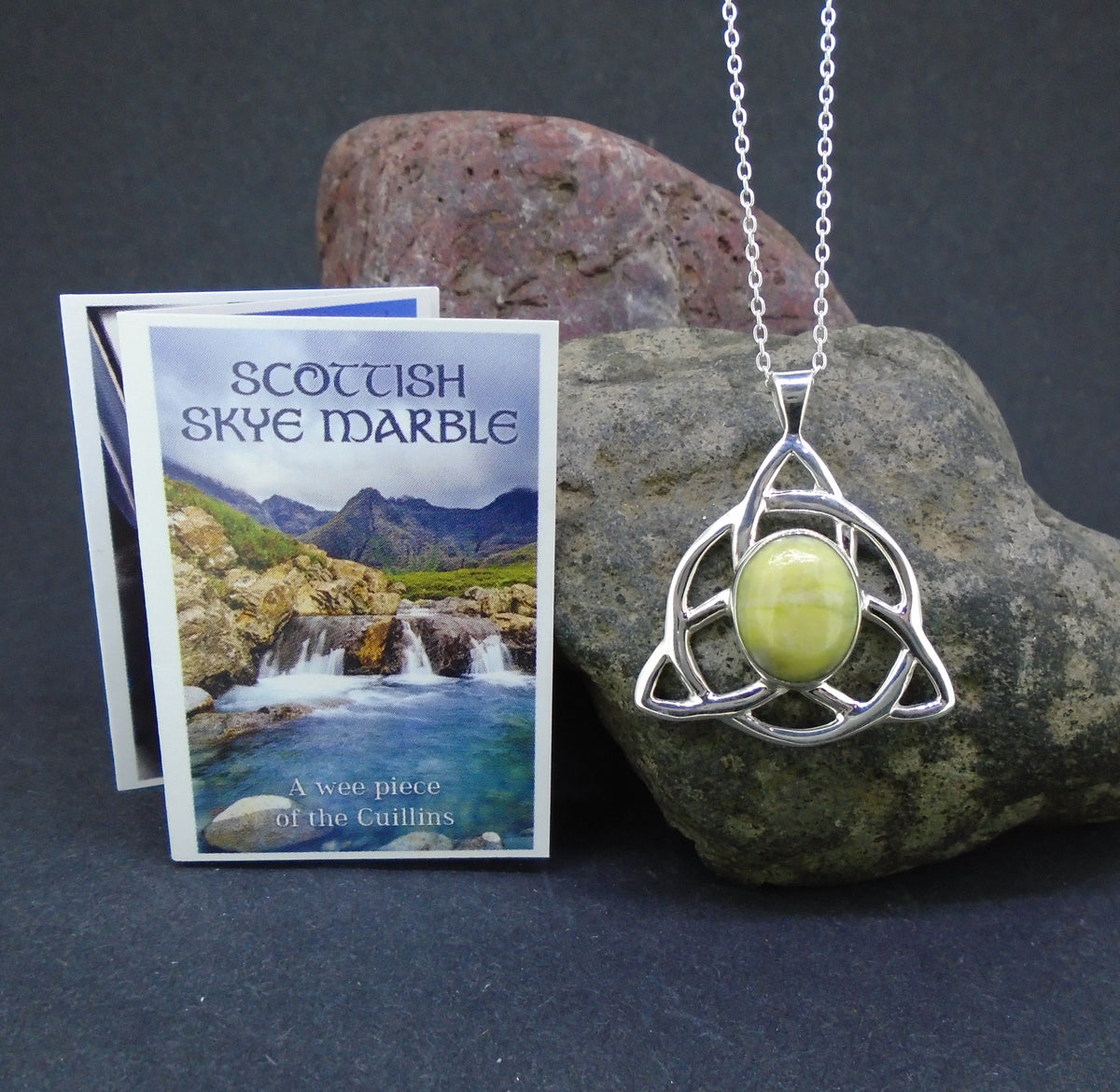 Skye Marble Celtic Knot Sterling Silver Pendant image 5