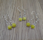 Highland Marble  Sterling Silver Celtic Earrings image 5