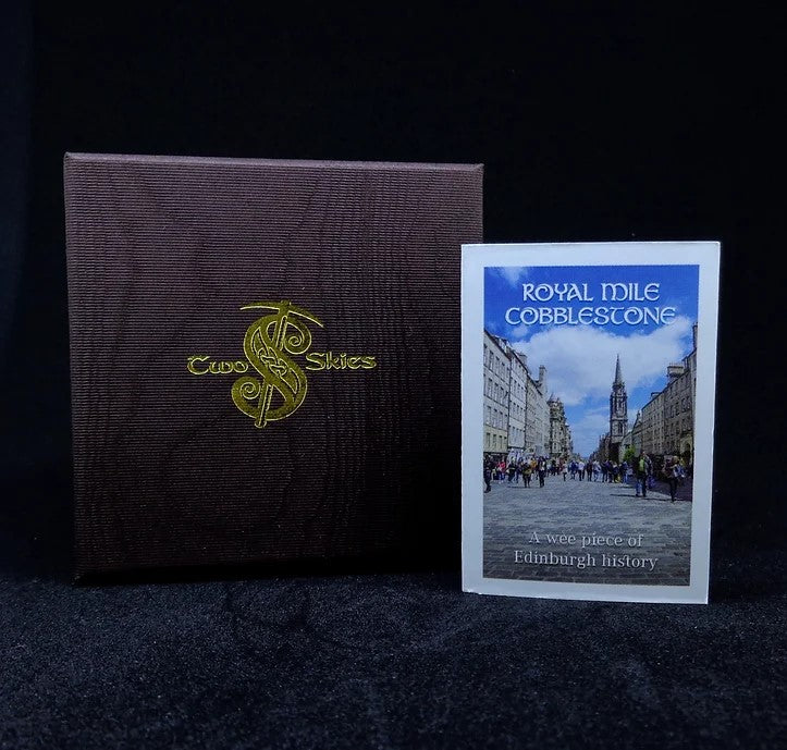Edinburgh Royal Mile Cobblestone Sterling Silver Cufflinks