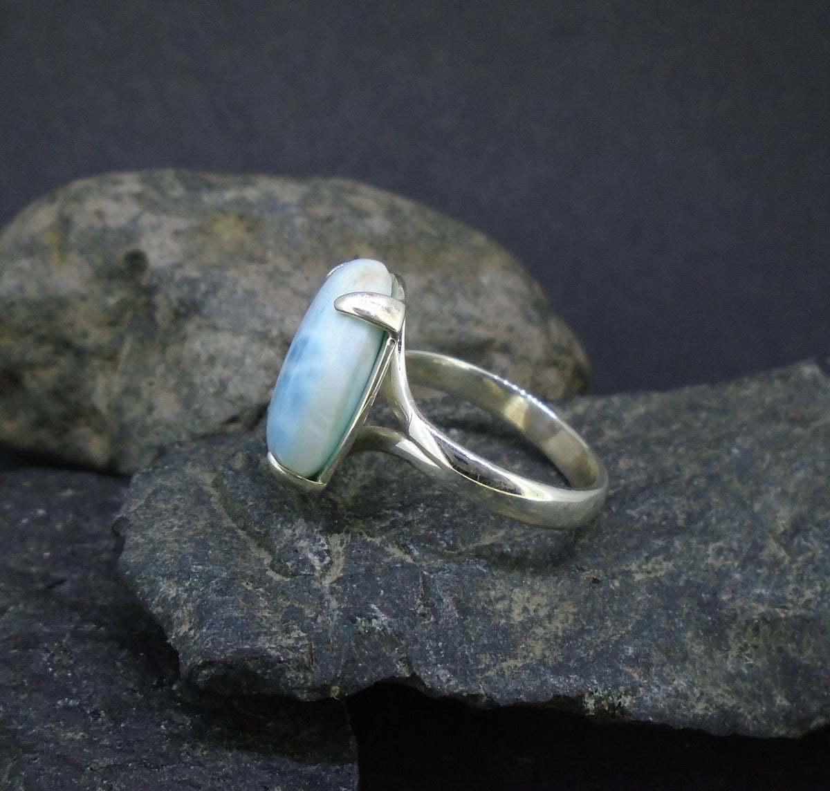 Larimar Sterling Silver Ring