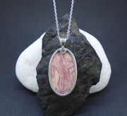 Rhodochrosite Sterling Silver Pendant image 5