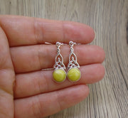 Highland Marble  Sterling Silver Celtic Earrings image 3