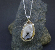 Botswana 'Druzy' Agate Sterling Silver Pendant image 2