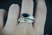Cairngorm Quartz Sterling Silver Wrap Ring image 1
