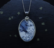 Dendritic Agate Sterling Silver Pendant image 6