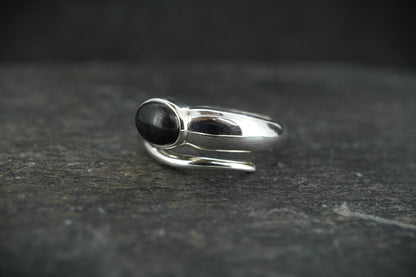 Edinburgh Castle Rock Sterling Silver Snake Ring image 2