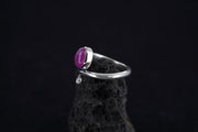 Natural Pink Ruby Sterling Silver Celtic Ring image 2