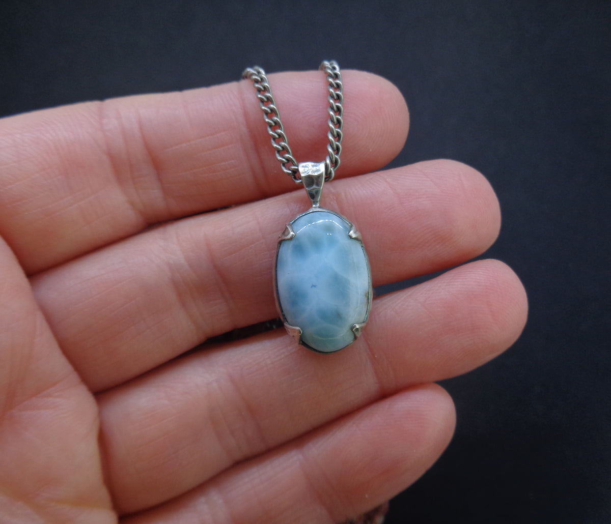 Larimar Sterling Silver Pendant image 1