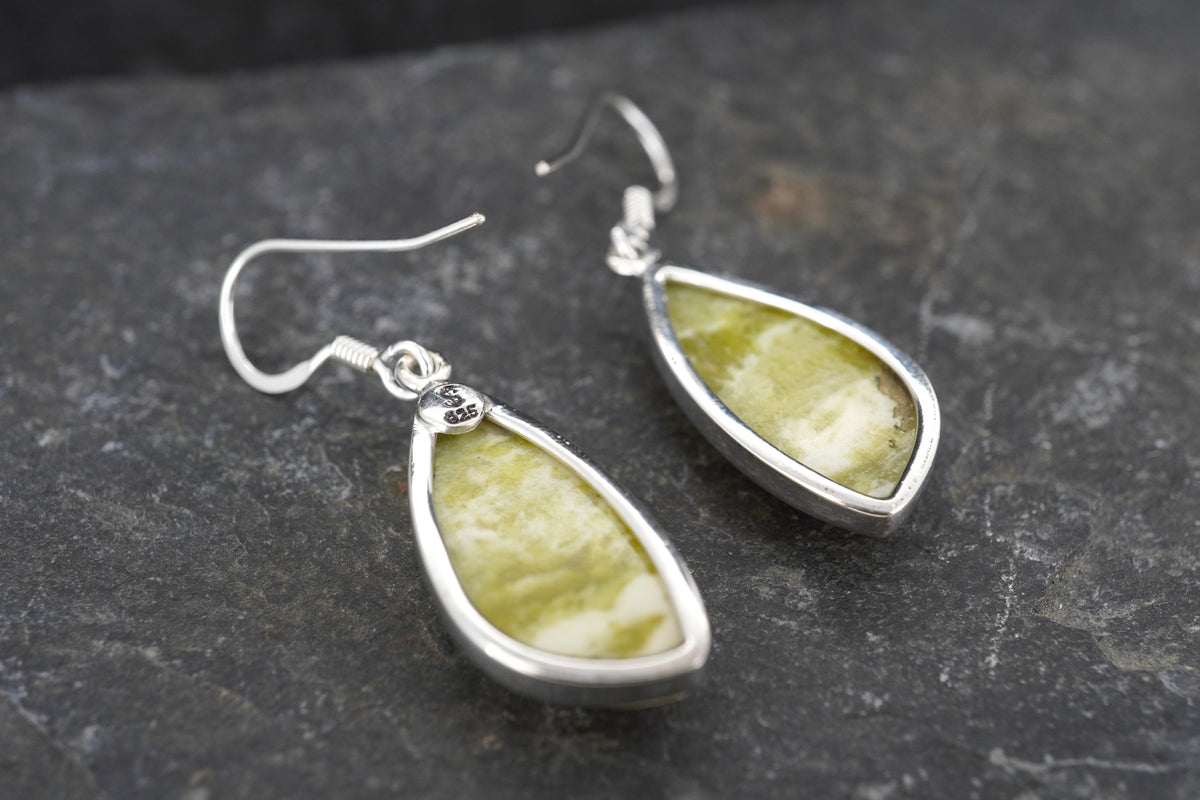 Connemara Marble Sterling Silver Drop Earrings image 3