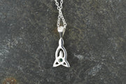 Petite Emerald Sterling Silver Celtic Pendant image 4