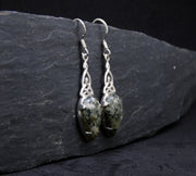 Preseli Bluestone Sterling Silver Celtic Earrings image 3