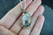 Botswana Agate Sterling Silver Pendant image 1