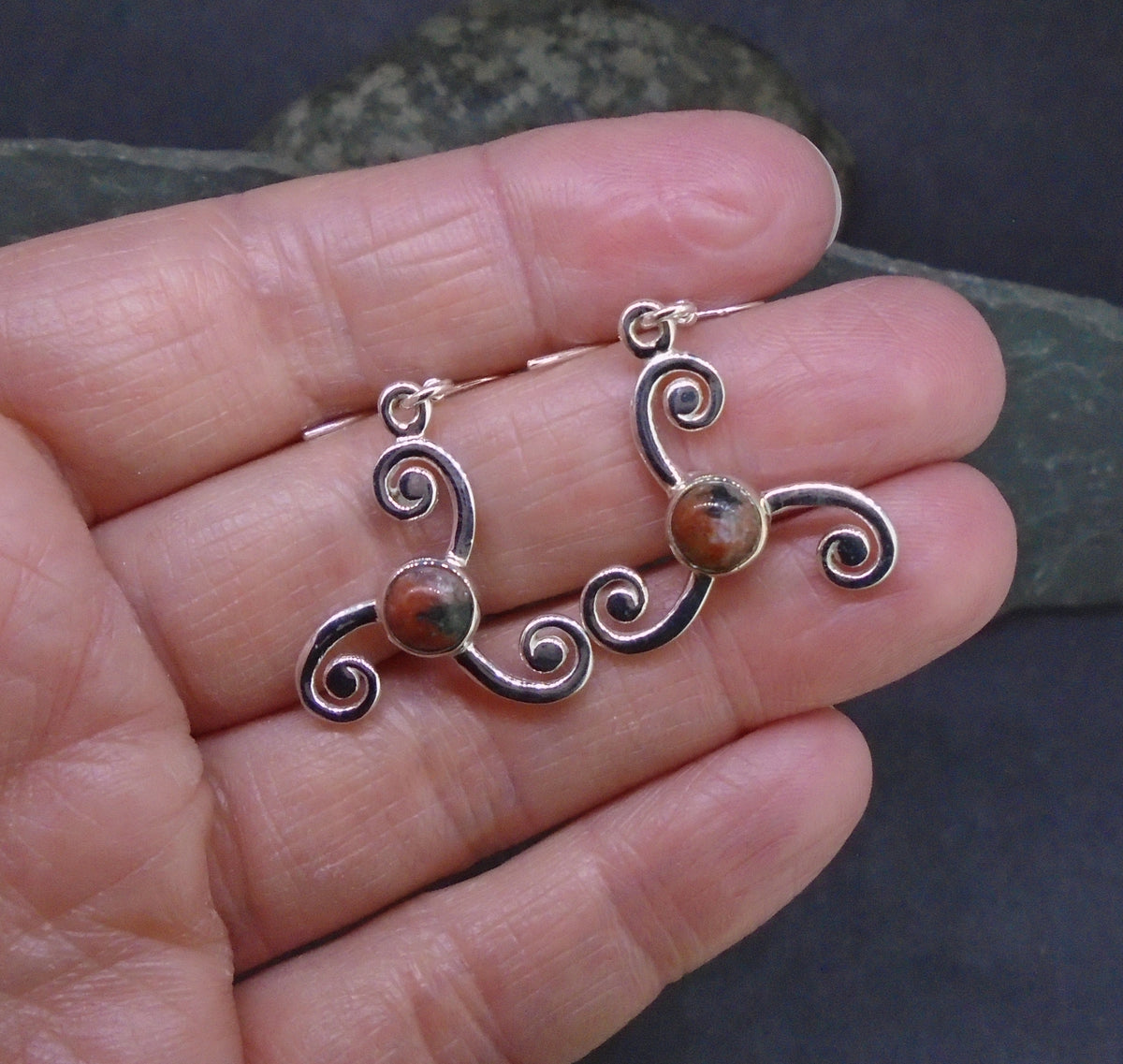 Pictish Wheel Sterling Silver Earrings image 4