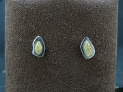 Gold Nugget Sterling Silver Stud Earrings - 8x5mm image 3