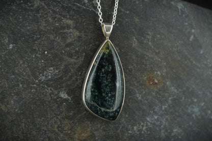 Rare New Zealand Jade Celtic Sterling Silver Pendant image 0