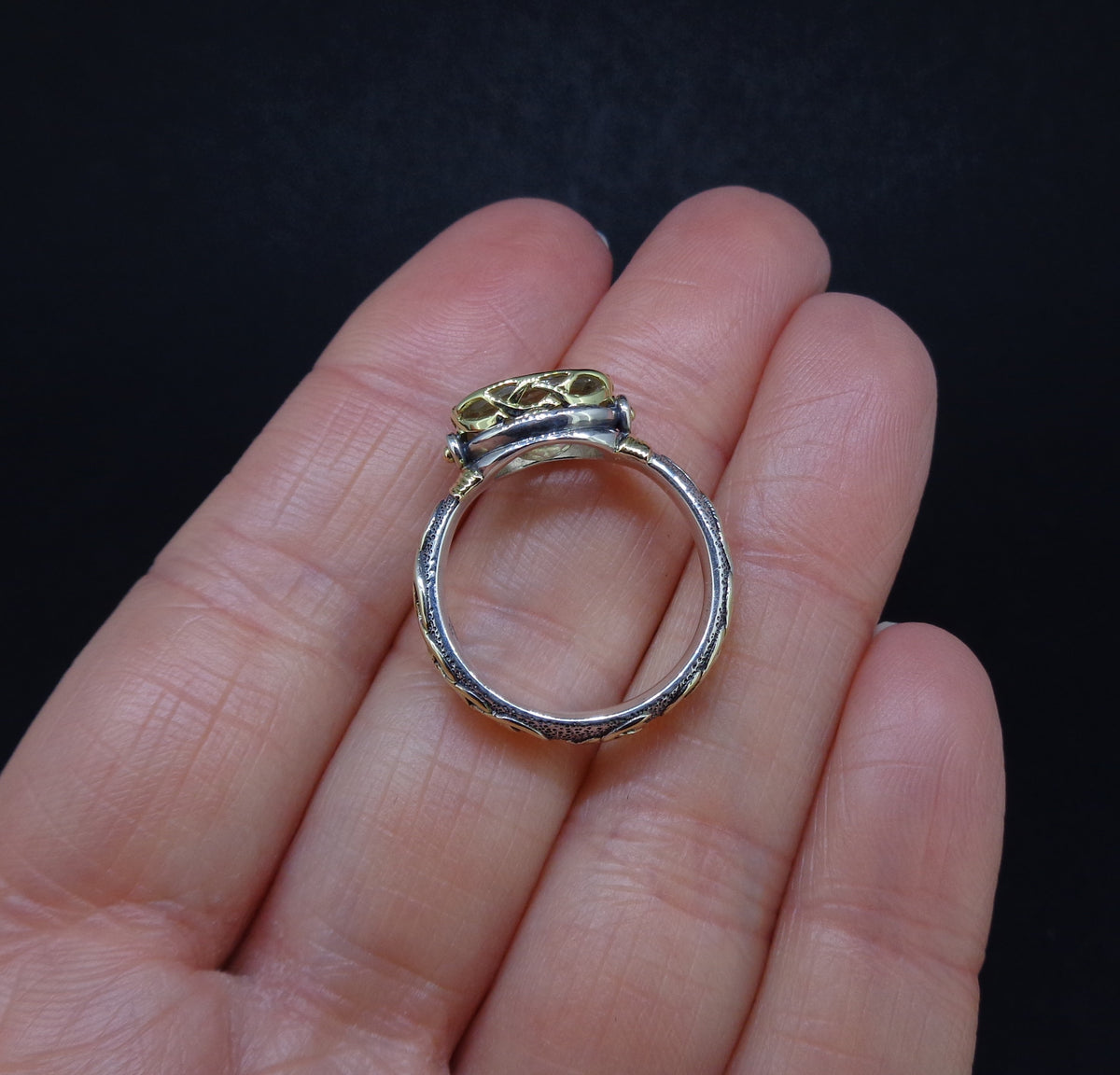 'Kiltyrie' Pertshire Smoky Quartz Scottish Gold & Silver Ring image 10