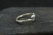 Orrock 'Diamond' Sterling Silver Serpent Ring image 2