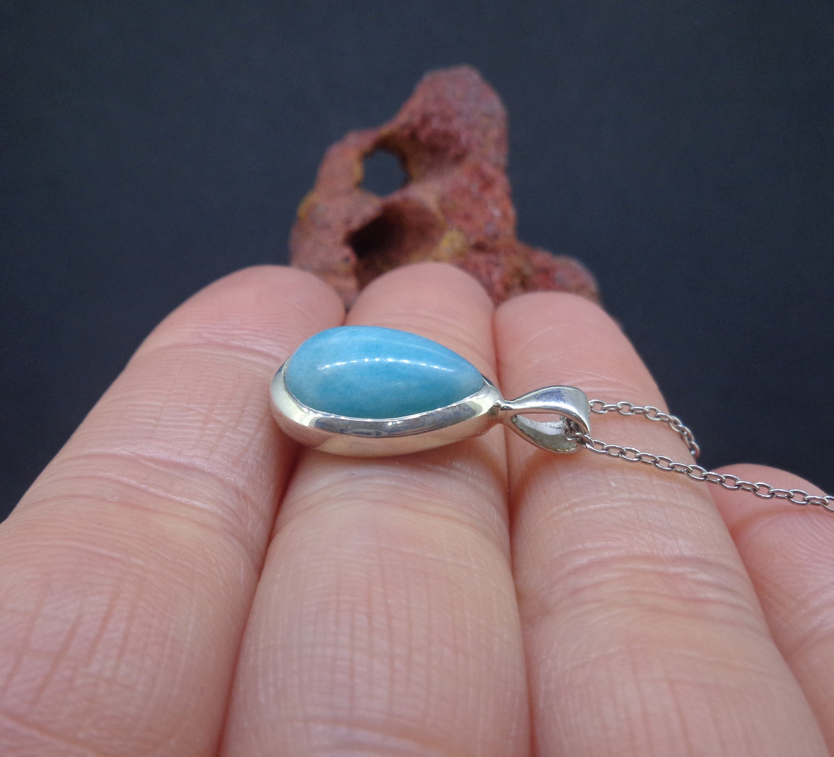 Amazonite Sterling Silver Pendant image 2