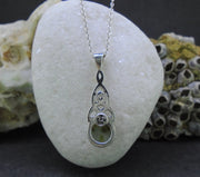 Iona Marble Celtic Knot Sterling Silver Pendant image 5