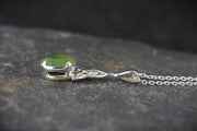 Rare New Zealand Jade Celtic Sterling Silver Pendant image 3