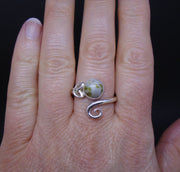 Iona Marble Trinity Knot Sterling Silver Ring image 1