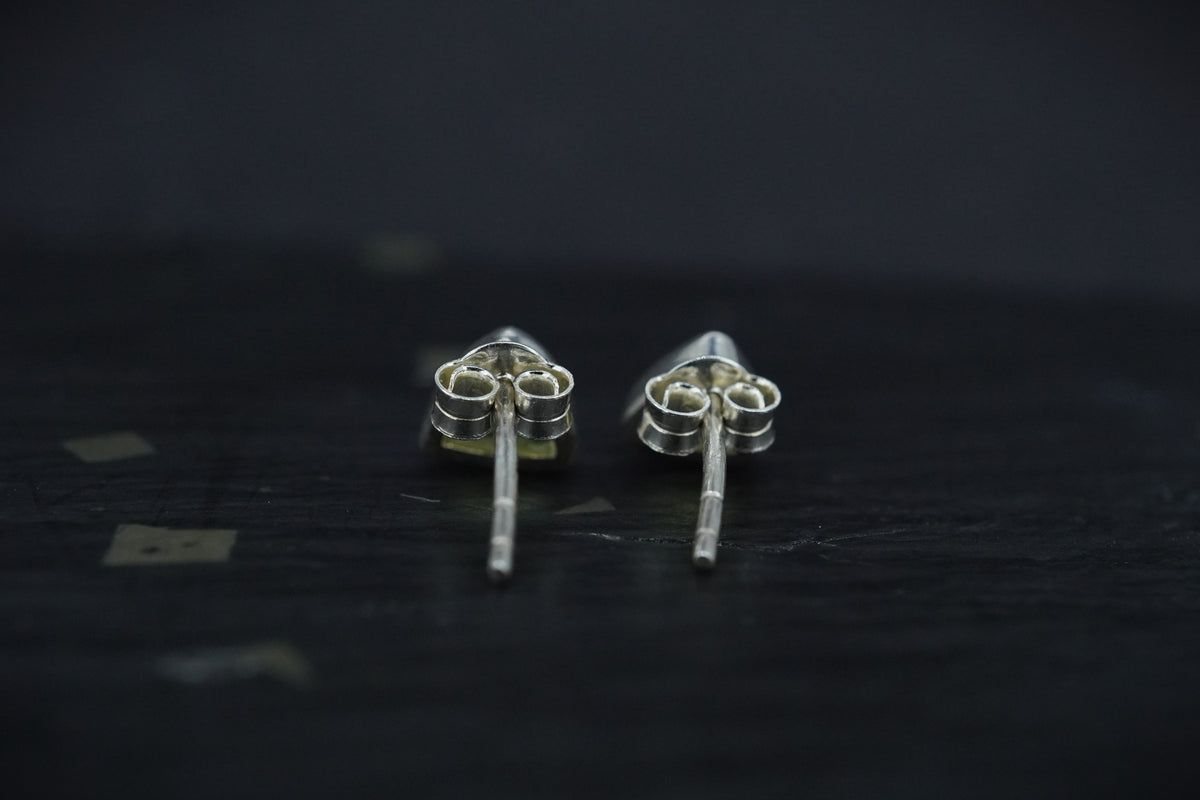 Peridot Sterling Silver Stud Earrings