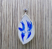 Old Willow Doves Sterling Silver Pendant