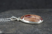 Arthur's Seat Jasper Sterling Silver Drop Pendant