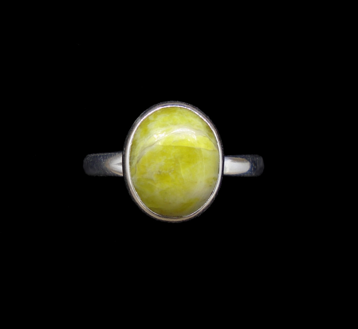 Highland Marble Sterling Silver Adjustable Ring