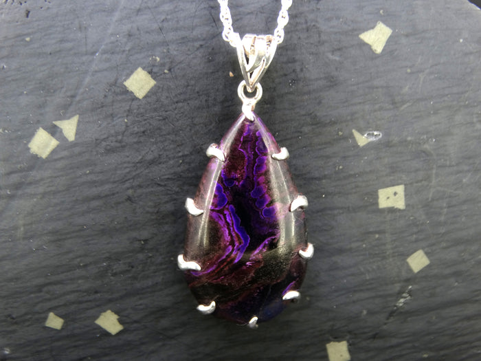 Sugilite Sterling Silver Fancy Pendant