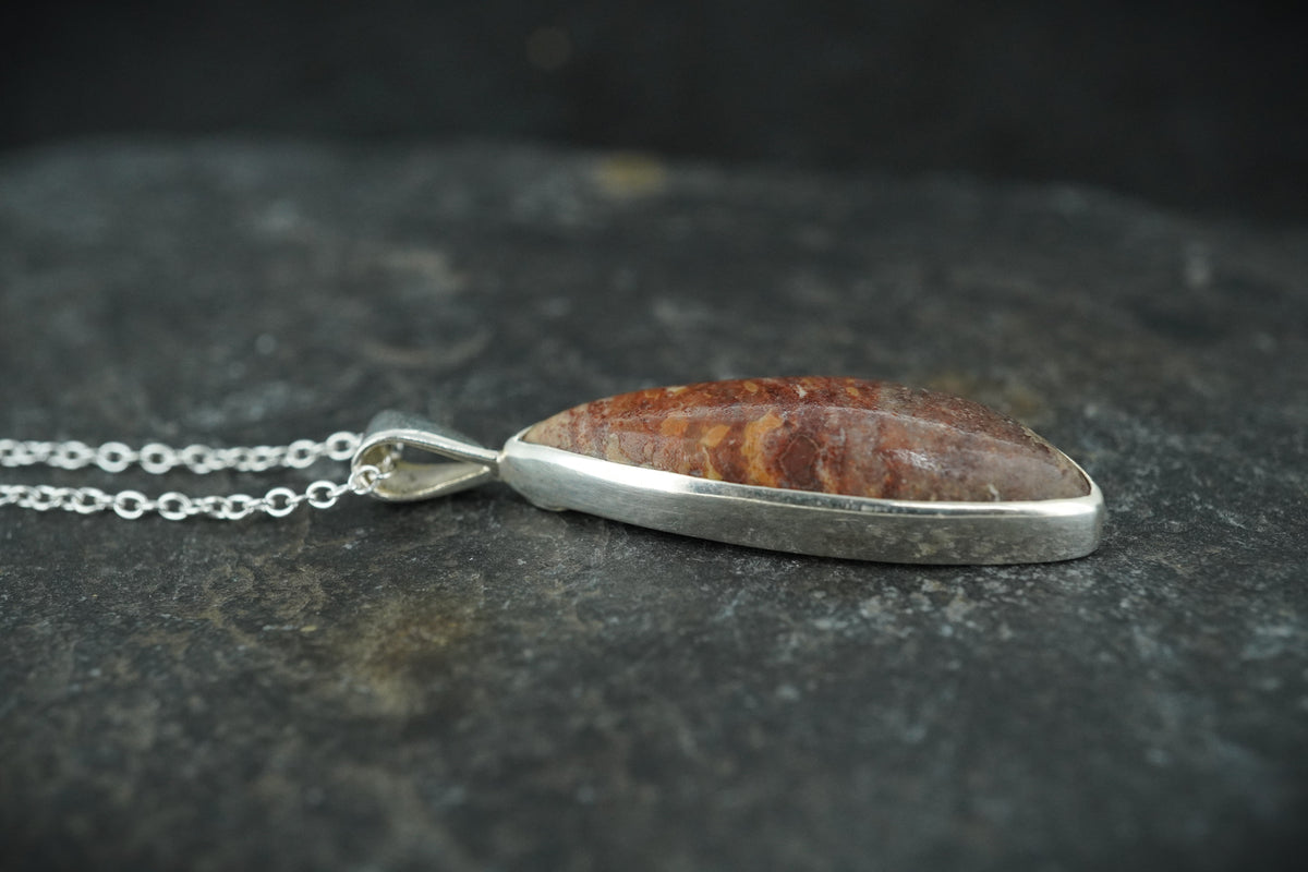 Arthur's Seat Jasper Sterling Silver Pendant
