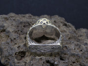 Cairngorm Quartz Scottish Gold and Sterling Silver Ring